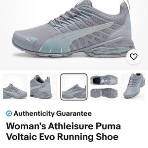 Puma Womans Sneakers Gray Lavender Mint 9 NWOT